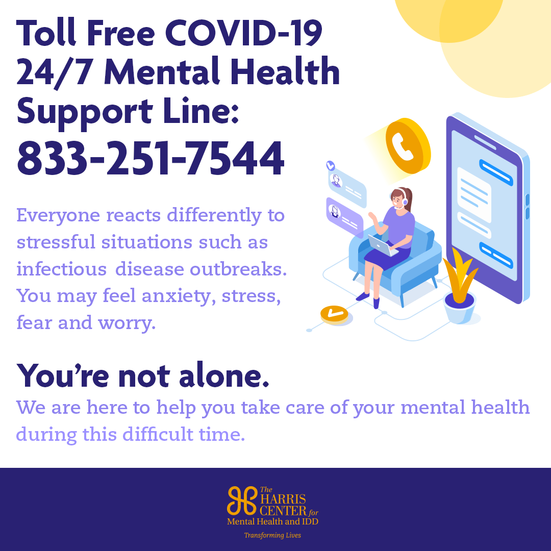 24/7 COVID-19 Mental Health Support Line